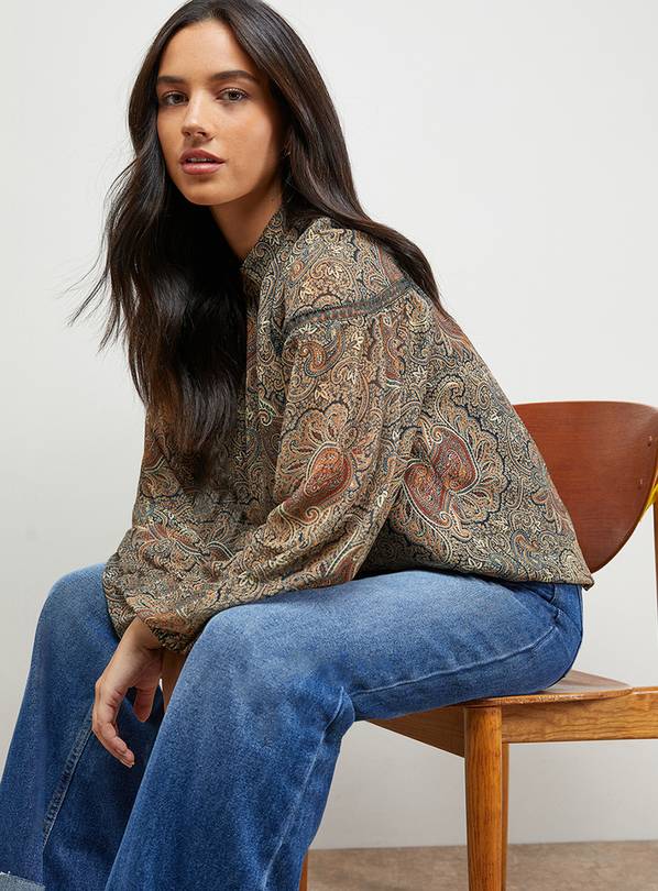 OASIS Lace Panel Boho Top 10